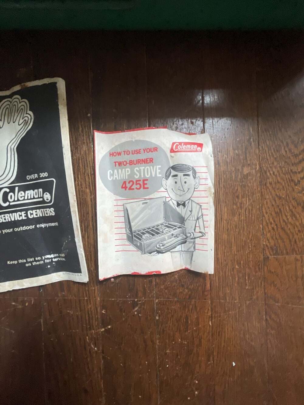 Vintage Coleman 425E Two-Burner Camping Stove with Original Box and Manuals - Picture 5 of 5